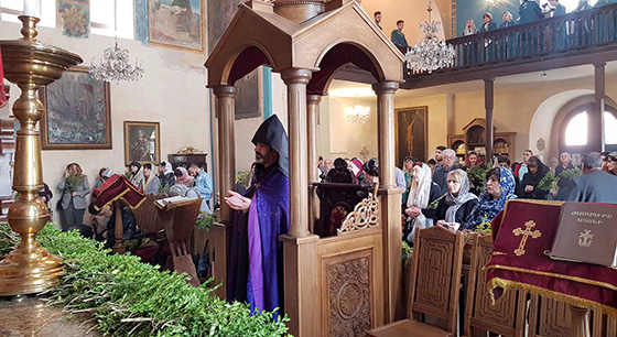 Ծաղկազարդի տոնը Վիրահայոց թեմում