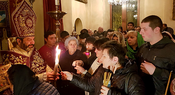ჭრაგალუიცის (ლამპრების და კანდელების დანთების) საღმრთო ლიტურგია საქართველოს სომეხთა ეპარქიის ეკლესიებში