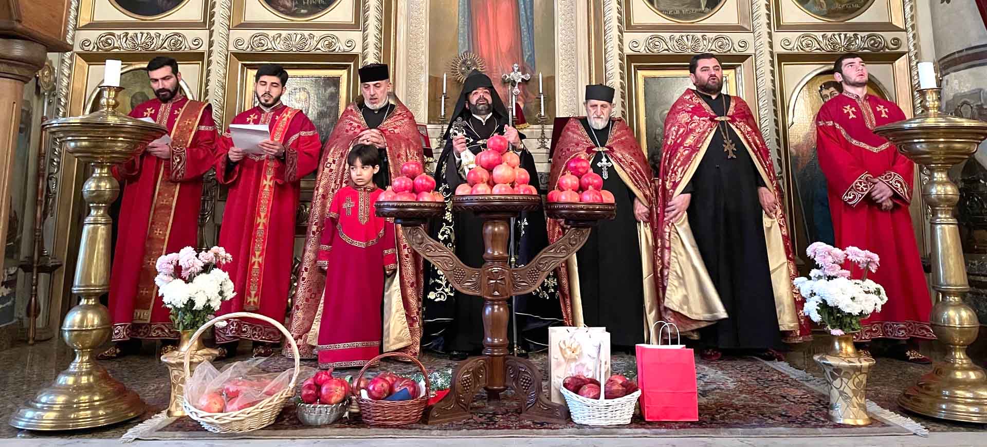 Blessing of Pomegranates Service at the Cathedral of Saint George