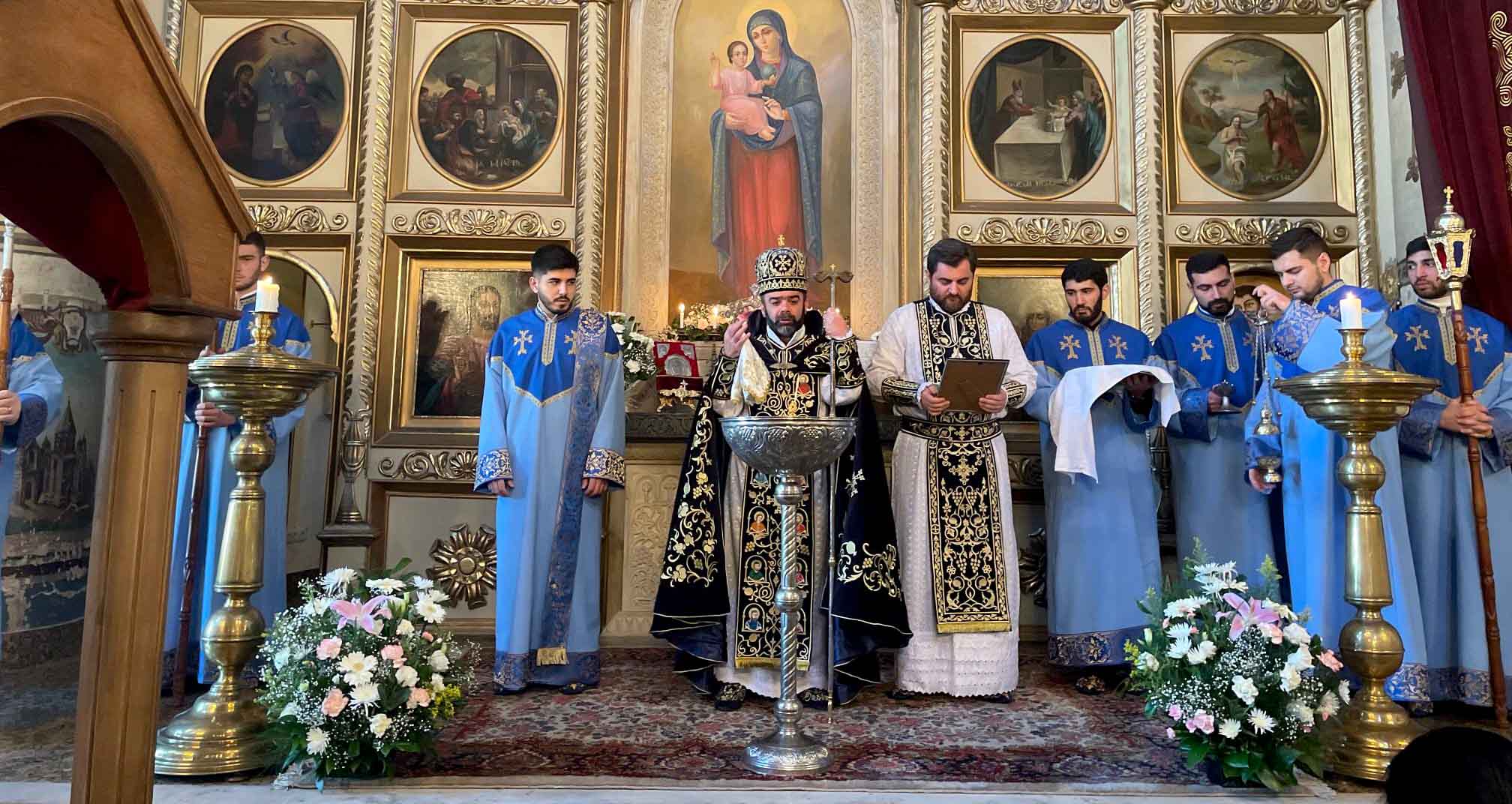 Festive Divine Liturgy on the Feast of Holy Nativity and Theophany of Our Lord Jesus Christ at the Armenian Diocese in Georgia