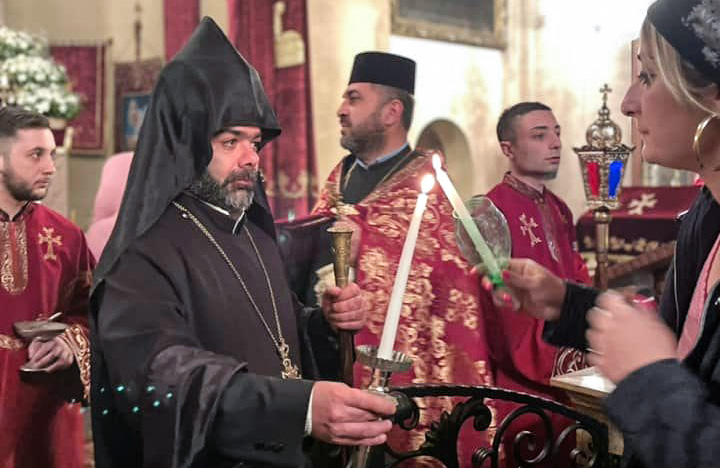 Good tidings of Glorious Resurrection of Our Lord Jesus Christ at the Armenian Diocese in Georgia