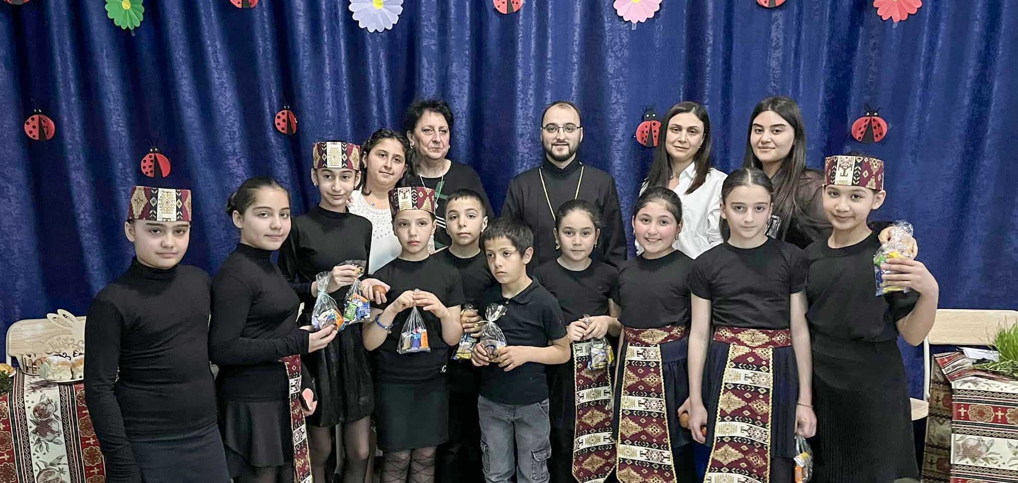 Easter event at Saint Gregory of Narek Spiritual, Educational and Cultural Center in Rustavi city