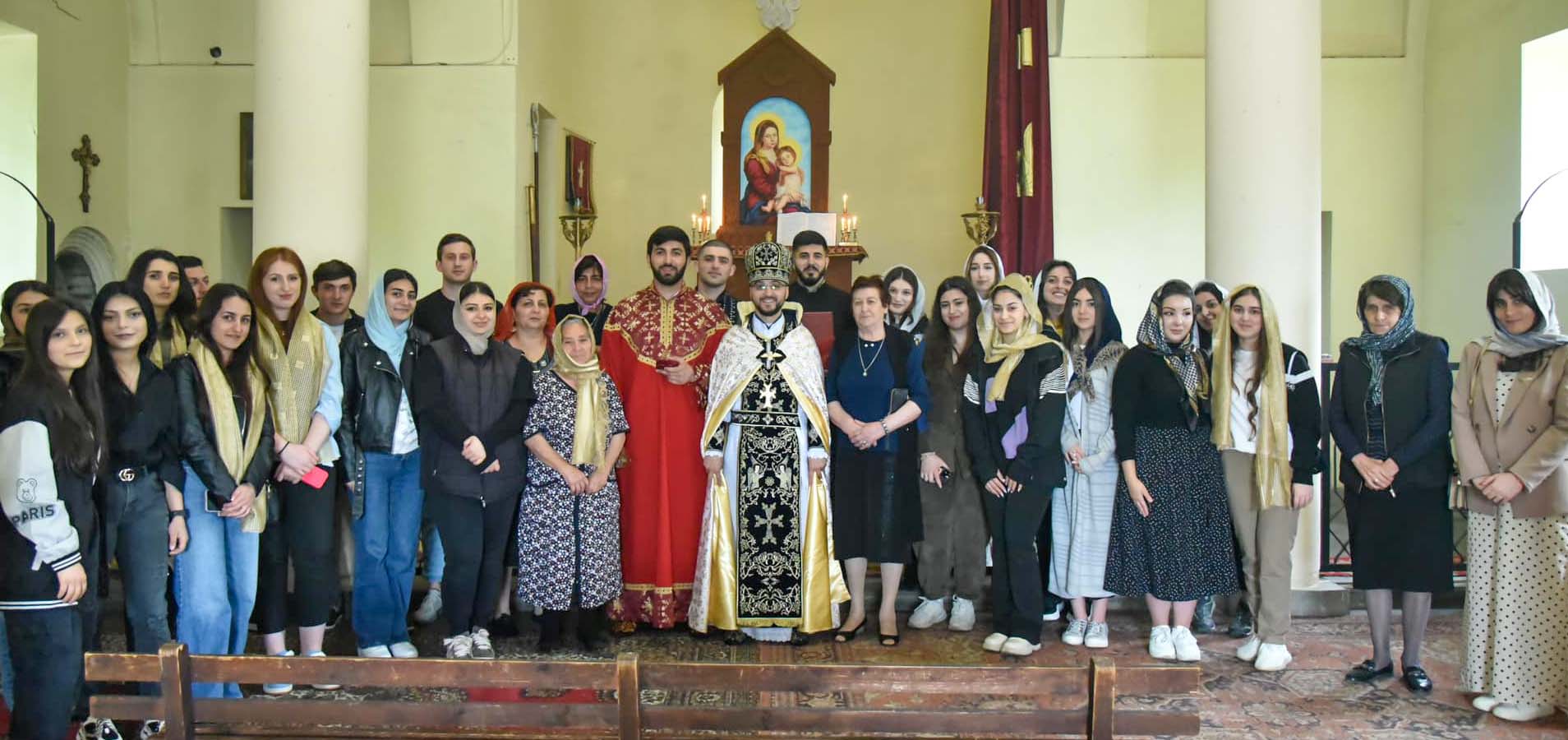 Паломничество молодежи Армянской Епархии в Грузии в Шаумян и село Кармир